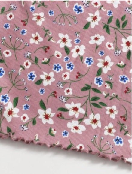 CLEARANCE! SHEIN Off Shoulder Lettuce Trim Allover Floral Print Dress - Picture 2 of 4